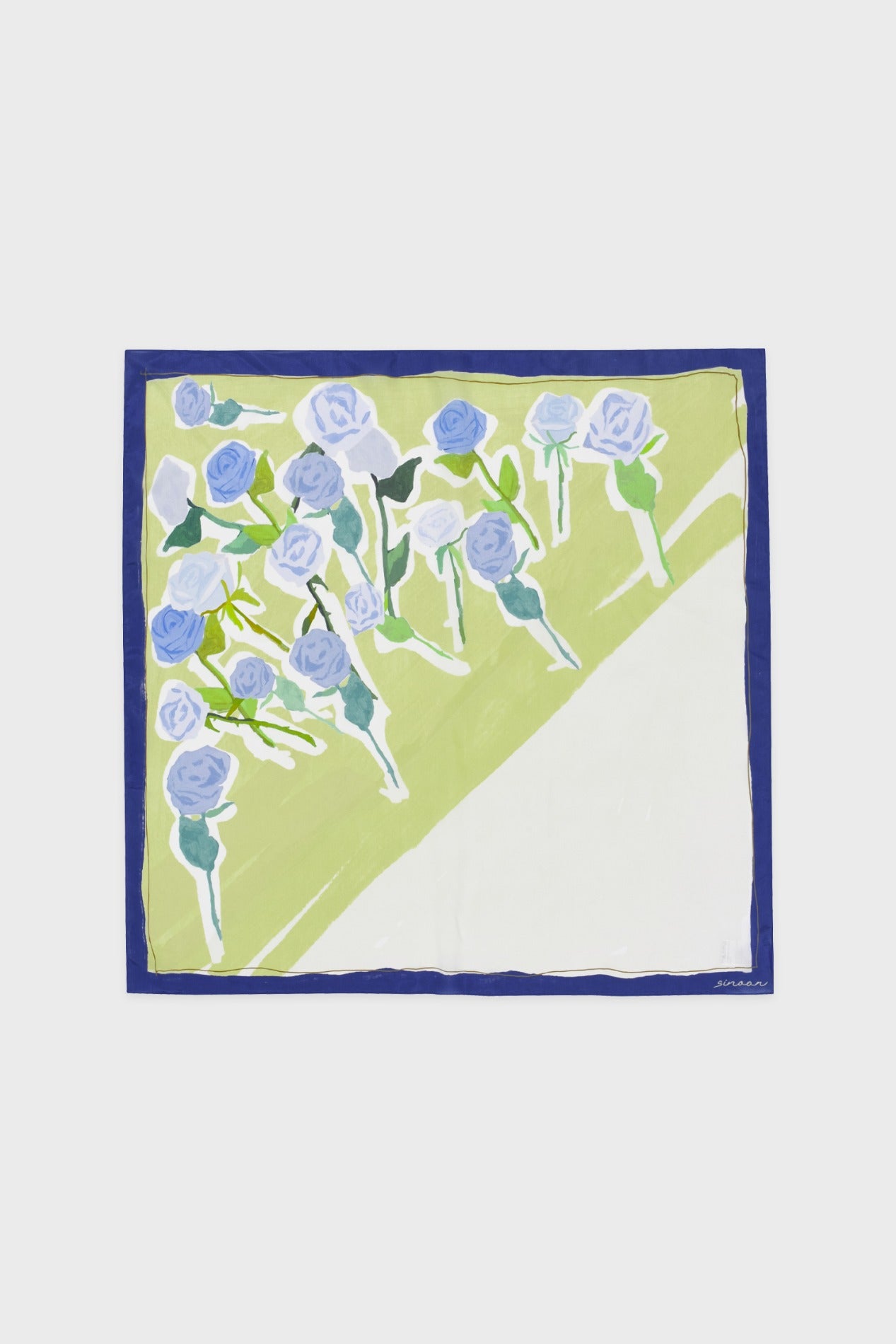 sinoon-fw-25-sn-flower-texture-scarf-navy-navy-s