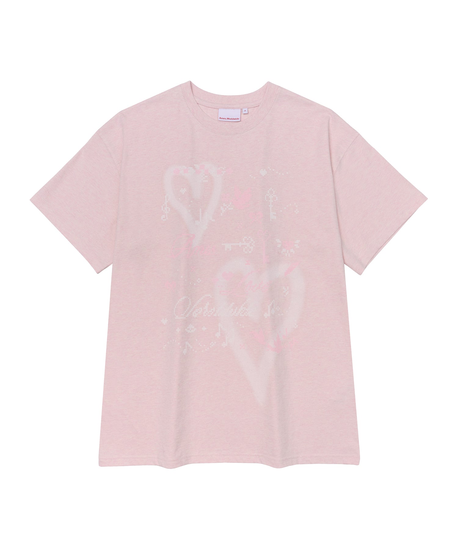 ames-worldwide-fw-26-heart-pixel-art-tee-pink-pink-s