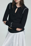 gimmetheyoung-fw-26-g-silver-orb-waffle-top-black-black-s