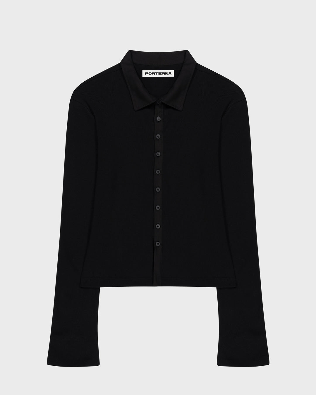 porterna-fw-25-cuffs-collar-cardigan-t-shirt-black-black-s