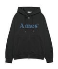 ames-worldwide-fw-25-basic-logo-hoodie-zip-up-deep-charcoal-deep-charcoal-s