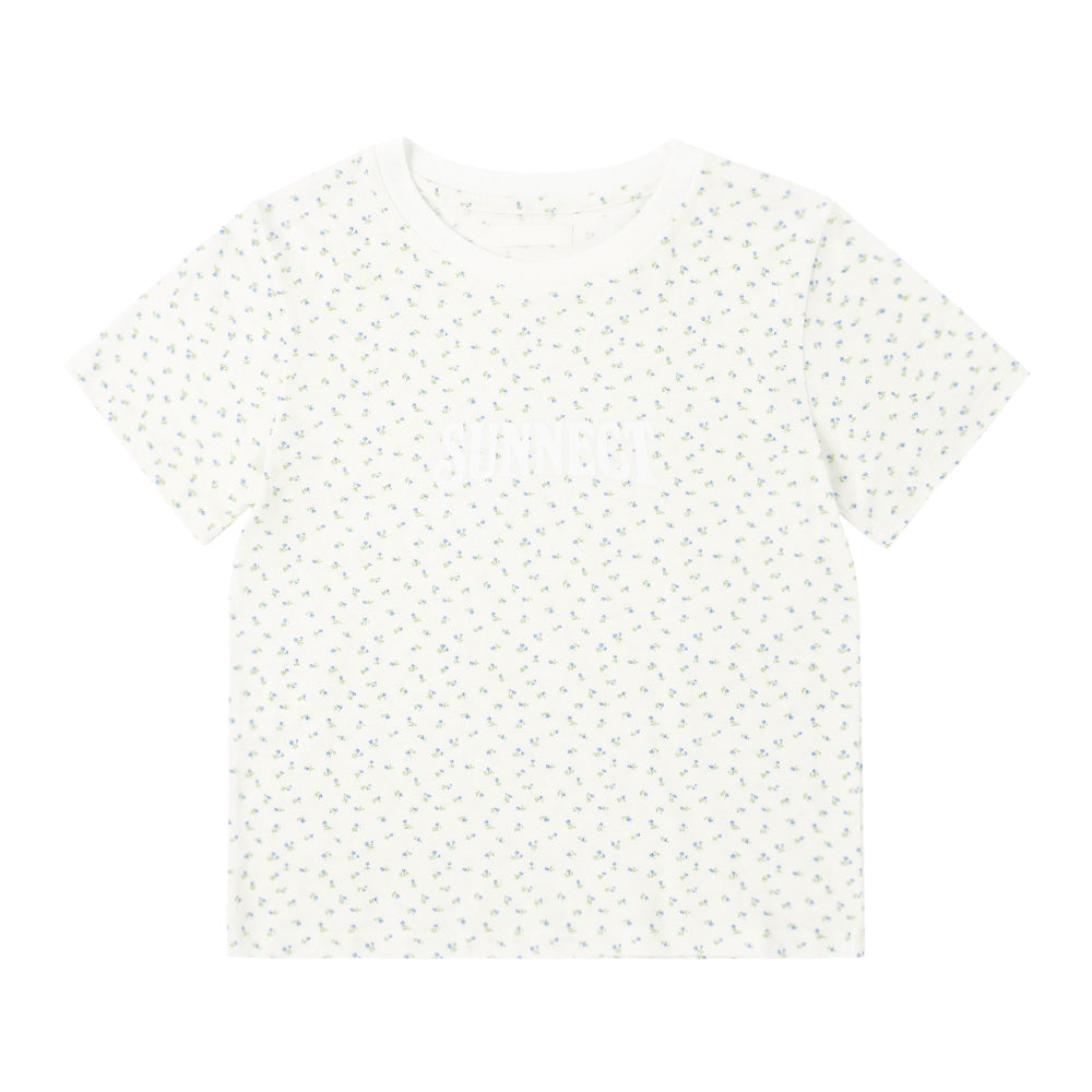 [SUNNECT] SNCT Floral Tee - White