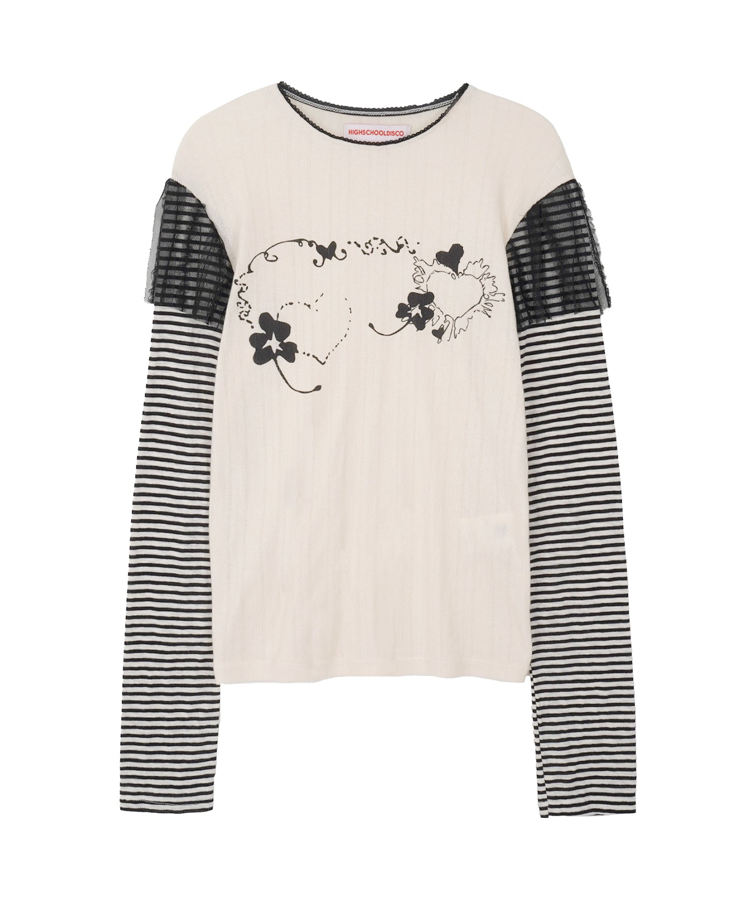 high-school-disco-fw-25-heart-lace-layered-long-sleeve-ivory-s