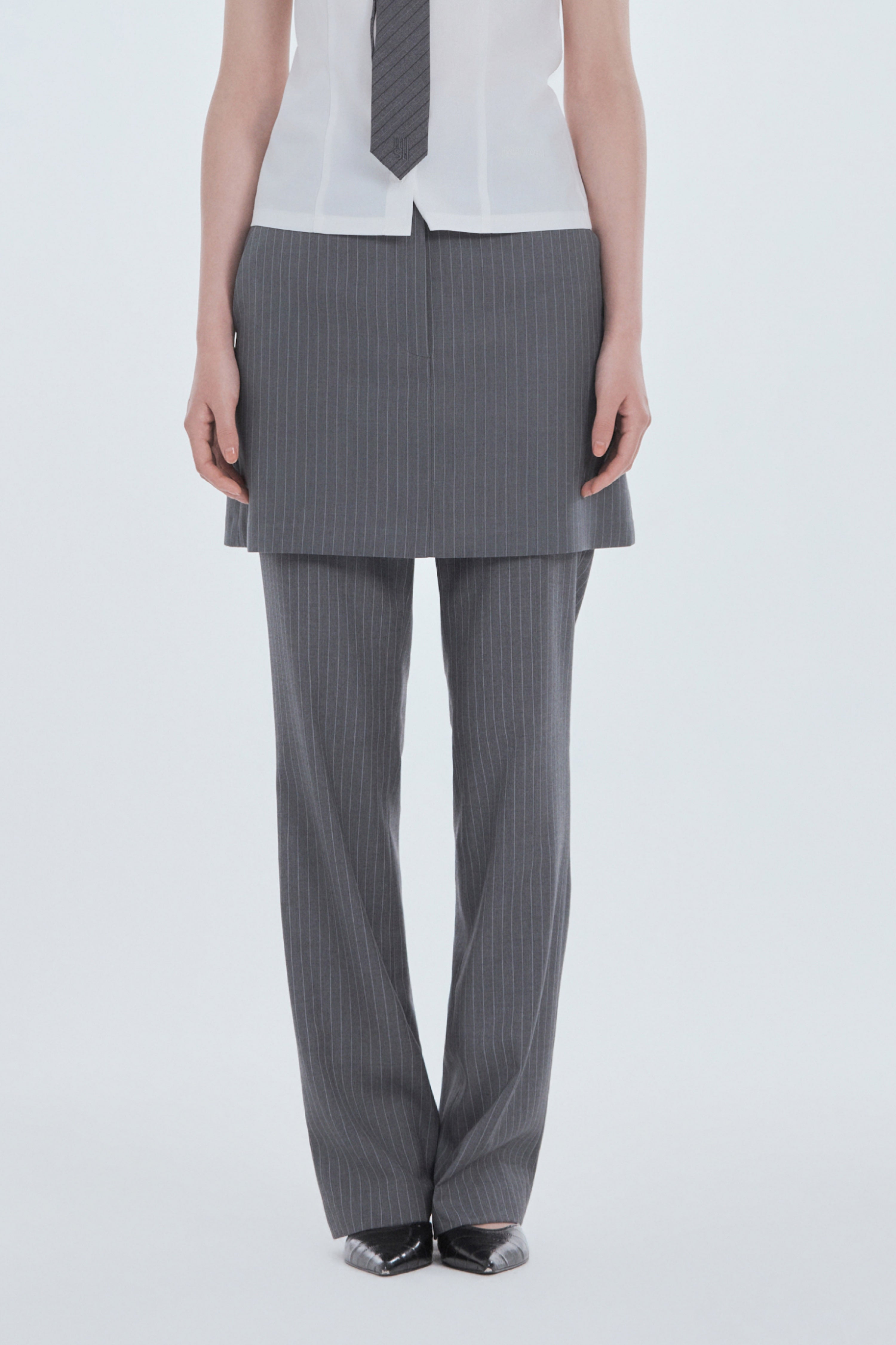 mausoleum-fw-26-mila-waist-a-line-skirt-gray-gray-s