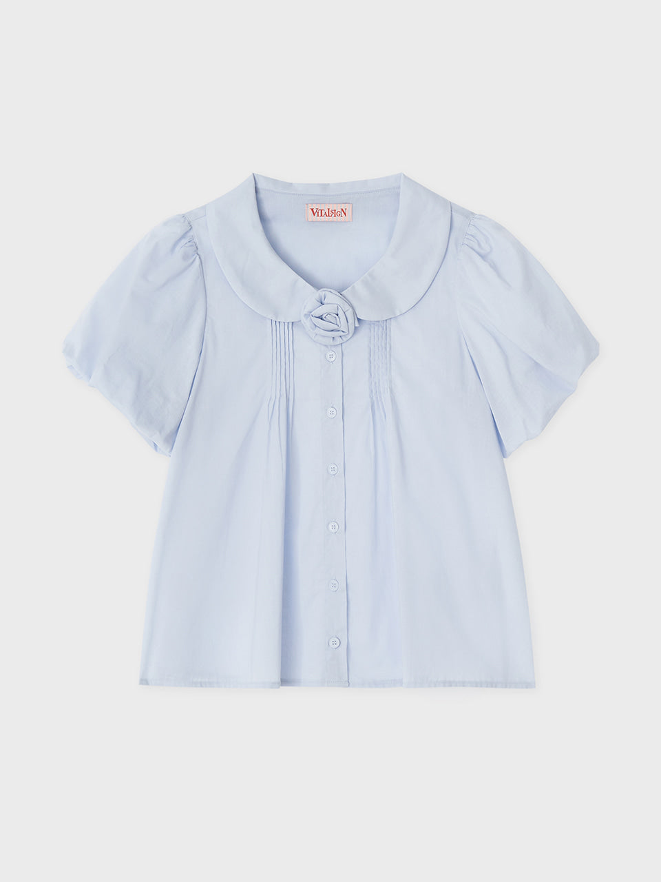 vitalsign-ss-25-corsage-pintuck-puff-blouse-2-colors-light-blue-light-blue-s