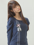 luv-is-true-ss-26-el-rosette-shirring-tee-navy-navy-s