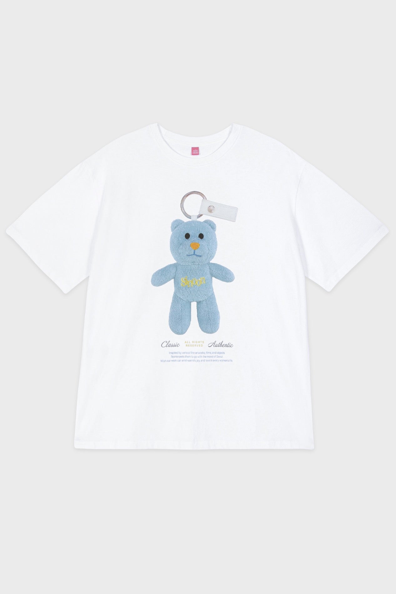 sinoon-ss-25-nooni-bear-keyring-t-shirt-cotton-blue-cotton-blue-s