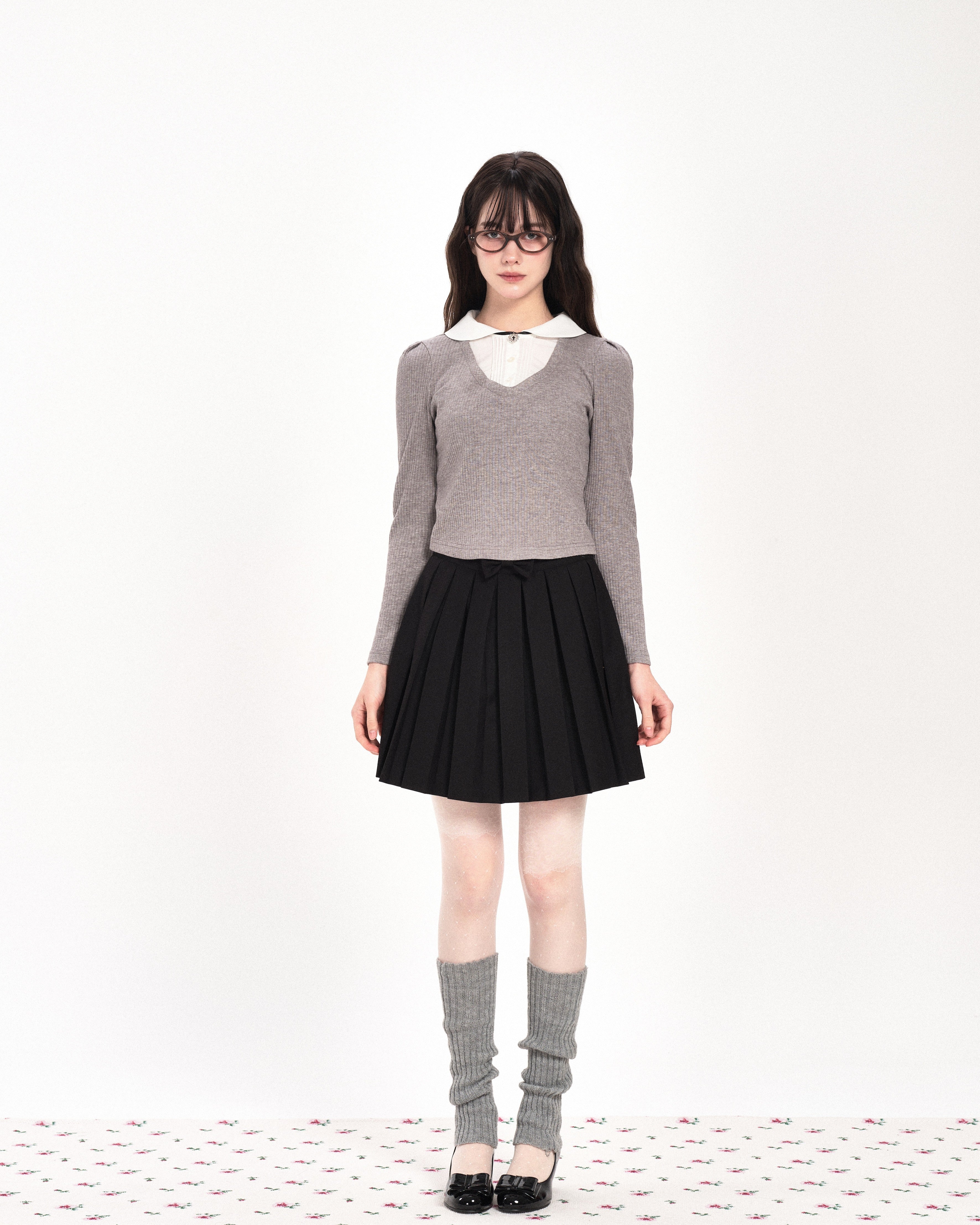 whisfairy-fw-25-petite-layered-winter-blouse-gray-gray-s