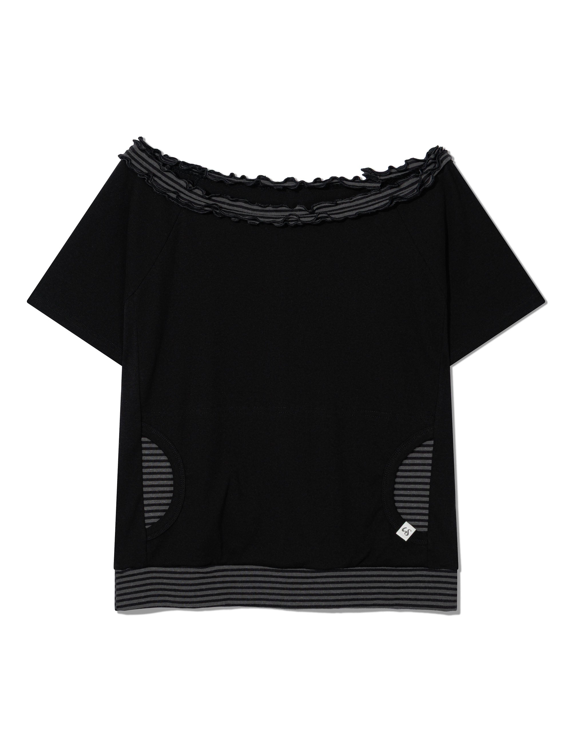 uglyshadow-ss-26-stripe-frill-off-shoulder-black-black-s