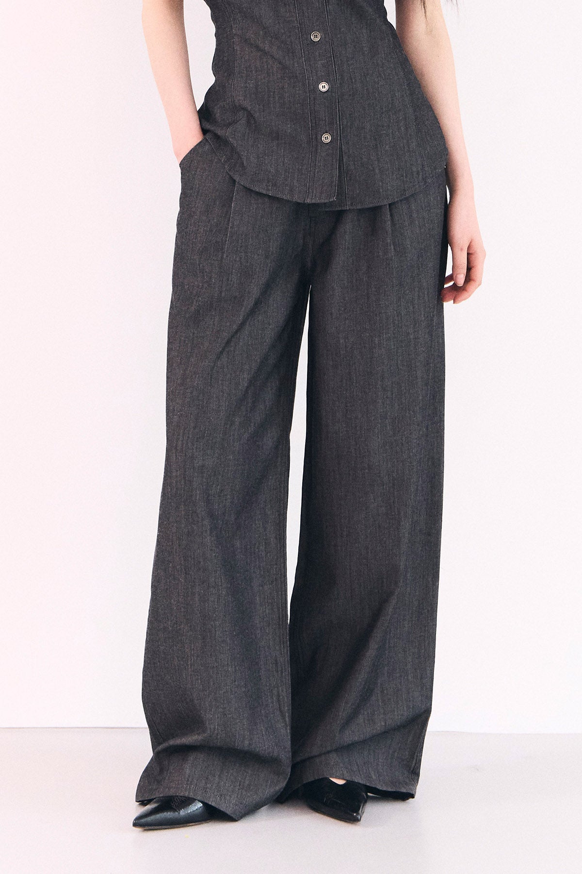 kyod-ss-26-breezy-summer-denim-wide-pants-charcoal-s