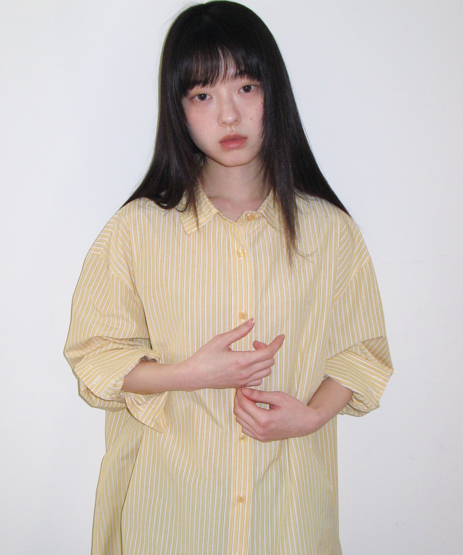ames-worldwide-ss-26-over-fit-stripe-shirts-yellow-yellow-s