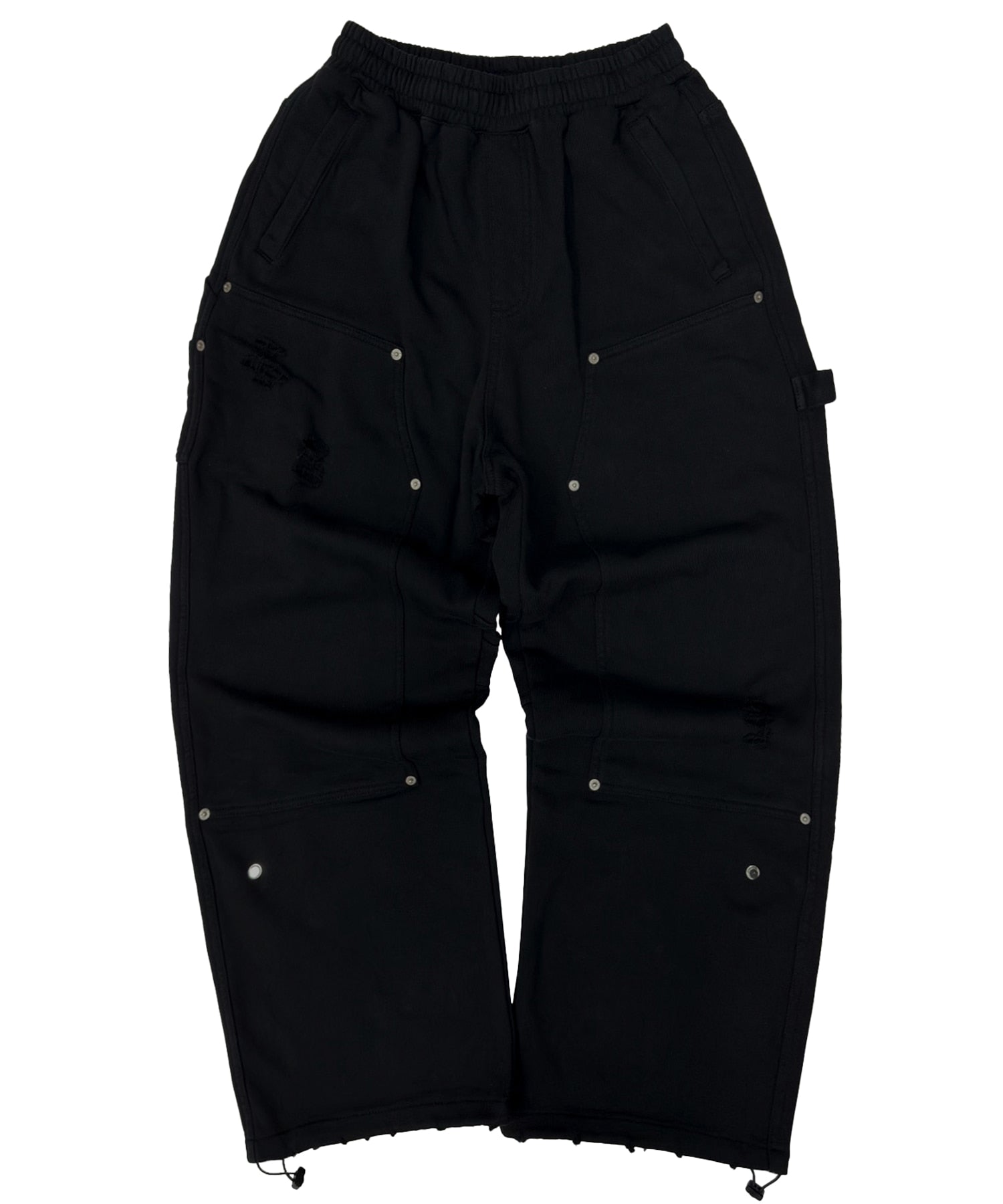flavorism-ss-25-destroyed-carpanter-wide-sweat-pants-tp0058-black-s