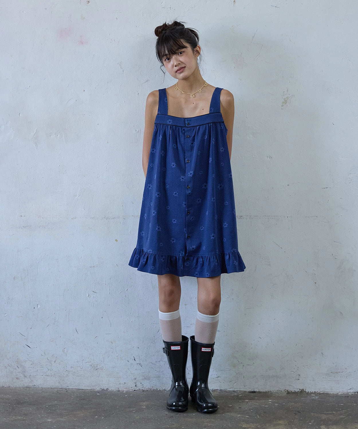 hokuspokus-fw-25-daisy-sucker-dress-navy-navy-s