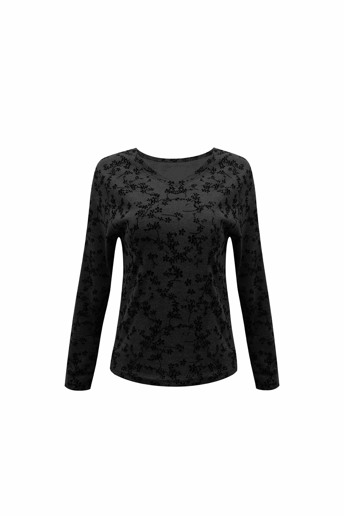 poko-fosca-fw-26-floral-v-neck-top-black-black-s