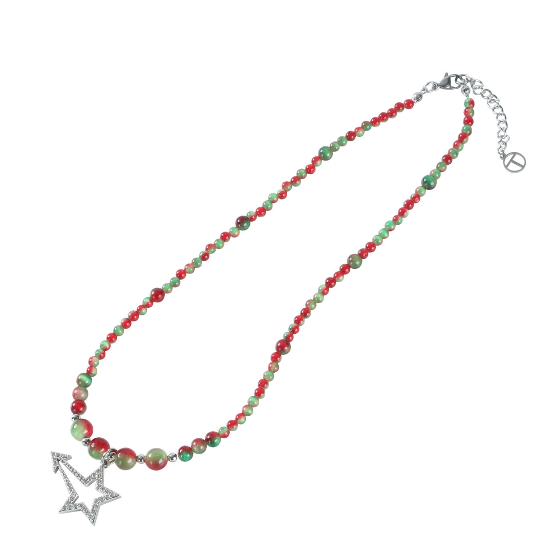 twentyoneaugust-srasonless-white-star-aurora-necklace-red-green-s