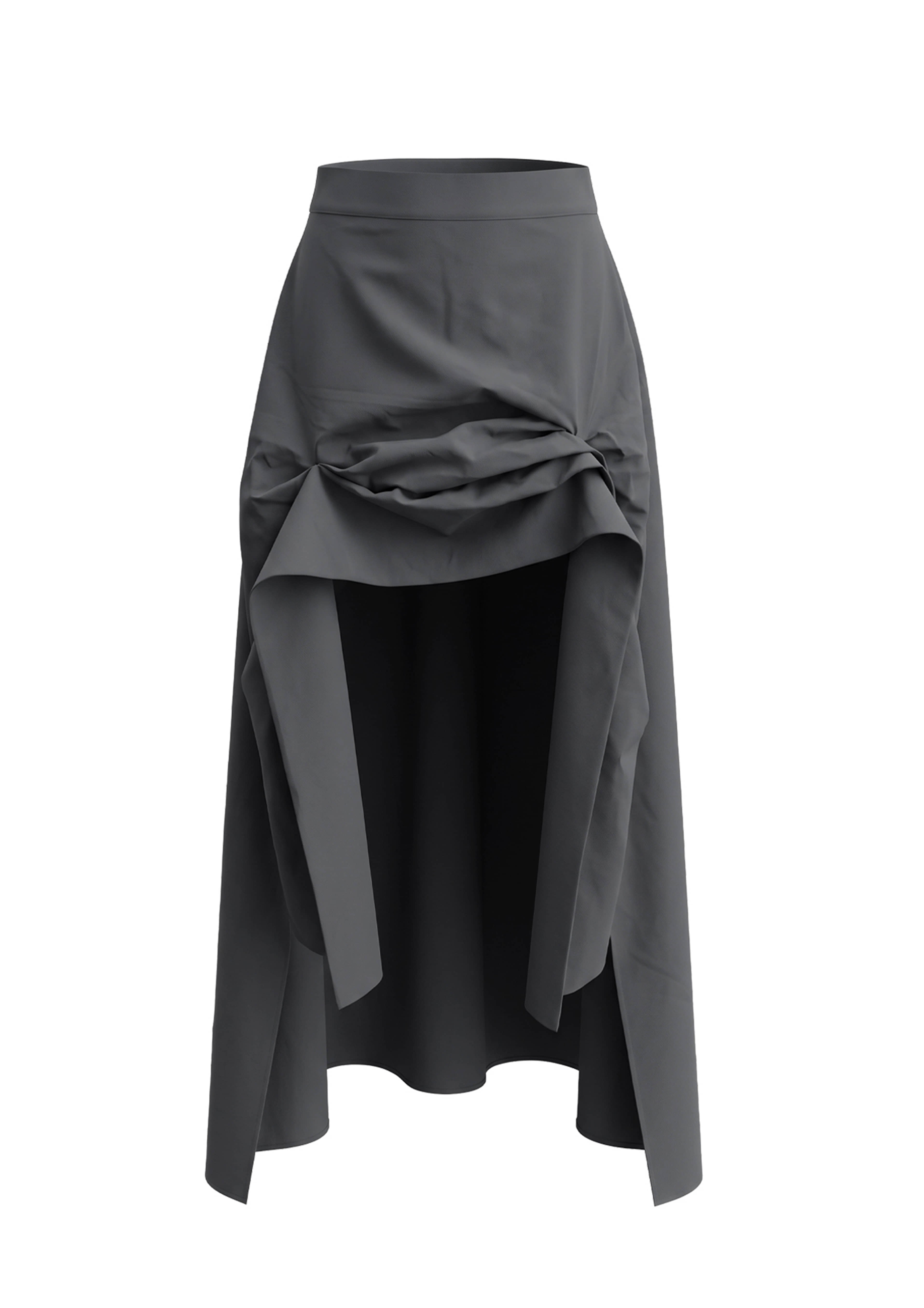 jungdo-ss-26-mullet-tuck-skirt-charcoal-charcoal-s