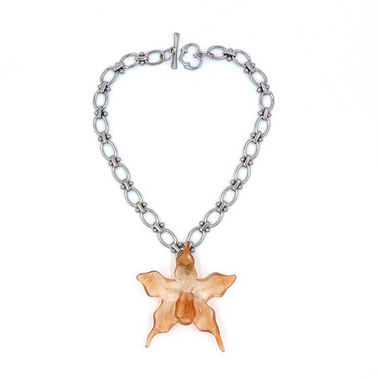 kimune-ss-26-chonky-orchid-neck-choker-mahogany-mahogany-s