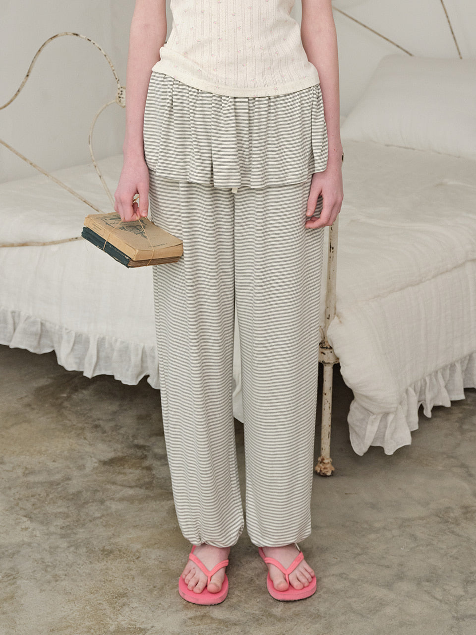 fun-from-fun-ss-26-layered-stripe-pants-cream-cream-s
