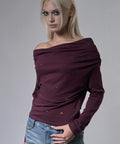 nastyfancyclub-fw-26-eyelet-cowl-one-shoulder-top-plum-f26zb520-plum-s