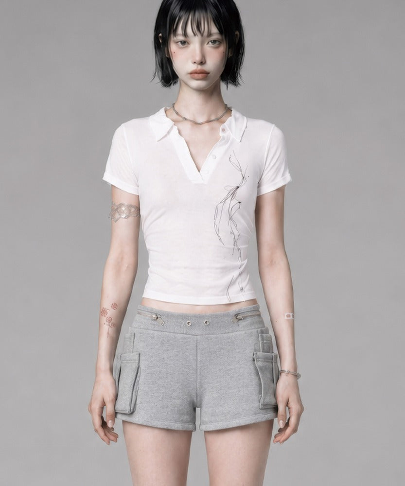 etre-au-sommet-ss-26-rib-collar-roll-up-shirring-top-white-white-s