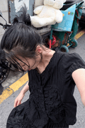 woohwa-ss-26-front-shirring-half-blouse-black-black-s