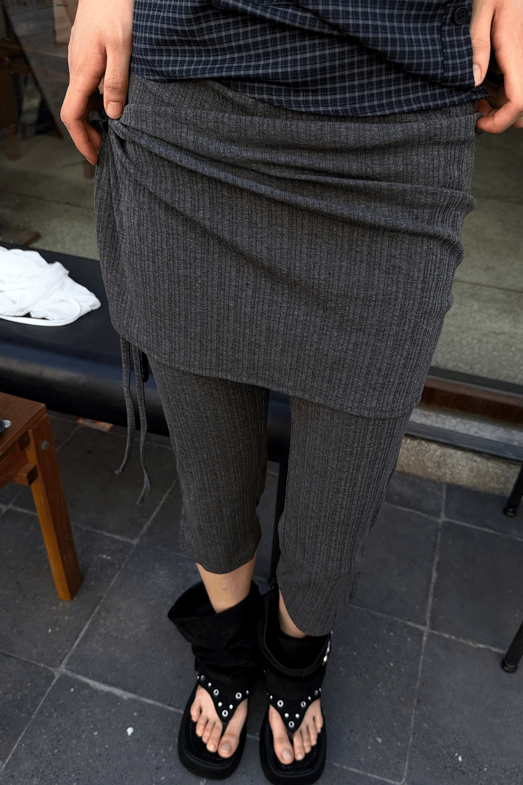 woohwa-ss-26-rib-wrap-skirt-pants-black-black-s