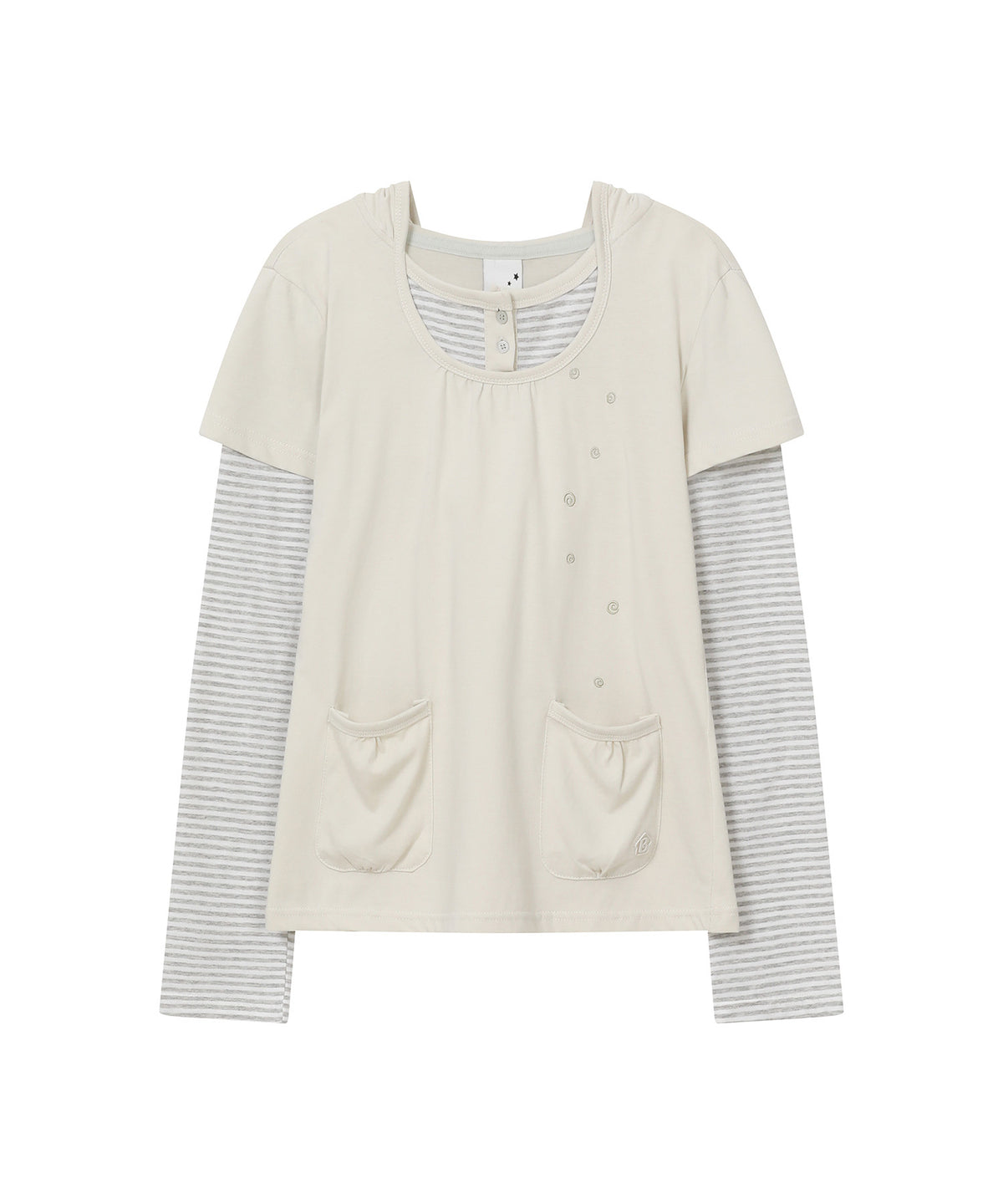 bauf-fw-26-button-layered-hooded-long-sleeve-top-mint-mint-s