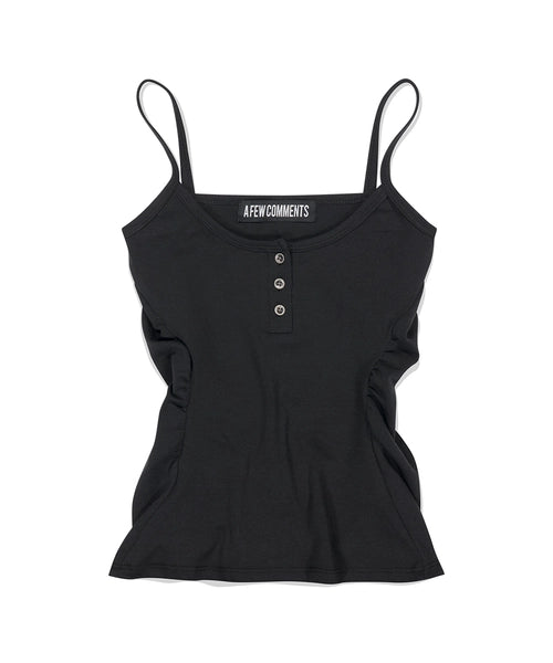 a-few-comments-fw-25-metal-button-shirring-tank-top-black-black-s