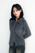 arikim-ss-26-cosmo-fur-cardigan-charcoal-charcoal-s
