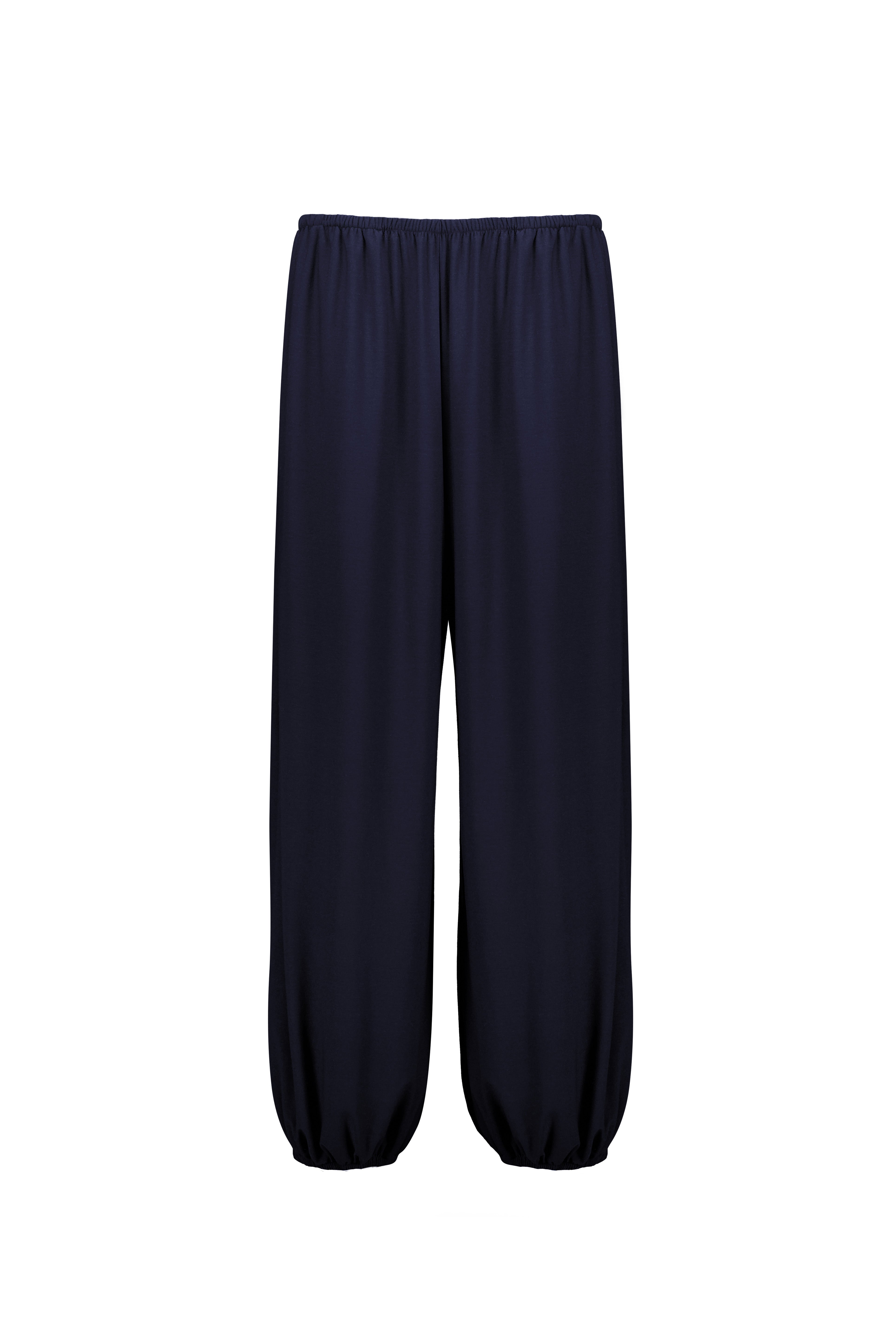 POKO FOSCA] SHIRRED WAIST PANTS (NAVY) – SellerWork