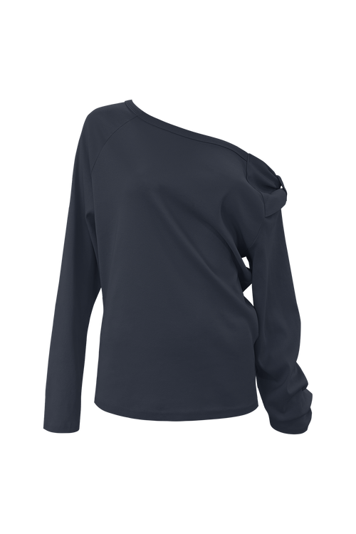 chemehc-ss-26-bow-one-shoulder-long-sleeve-navy-navy-s