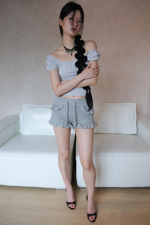 losesleepover-ss-26-tansy-mini-shorts-melange-gray-melange-gray-s