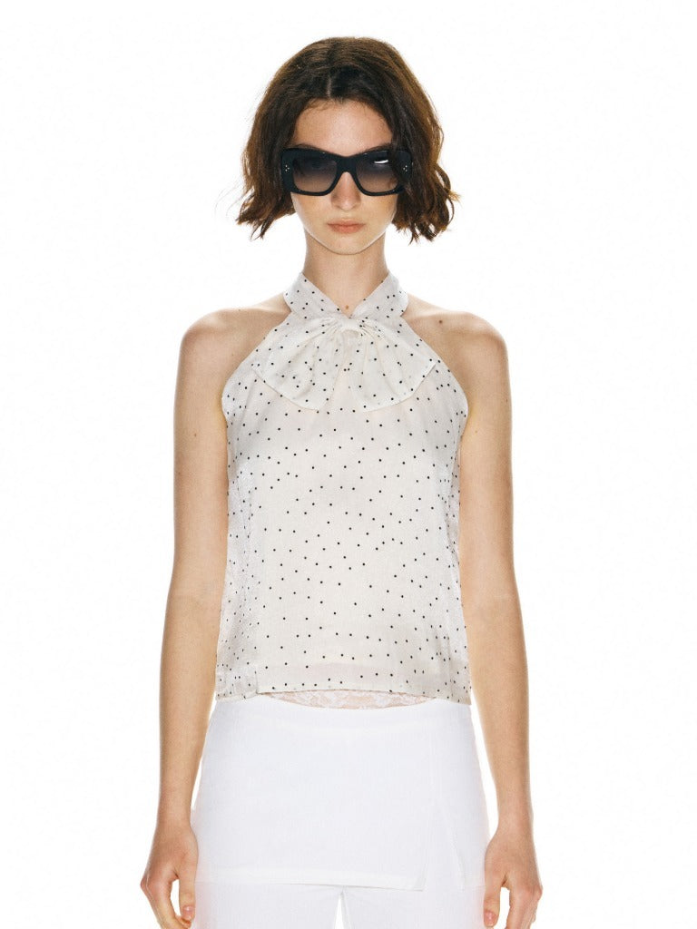 runwayticket-ss-26-polka-dot-bow-halter-top-white-s