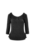 chemehc-ss-26-shirred-mid-sleeve-frill-top-charcoal-charcoal-s