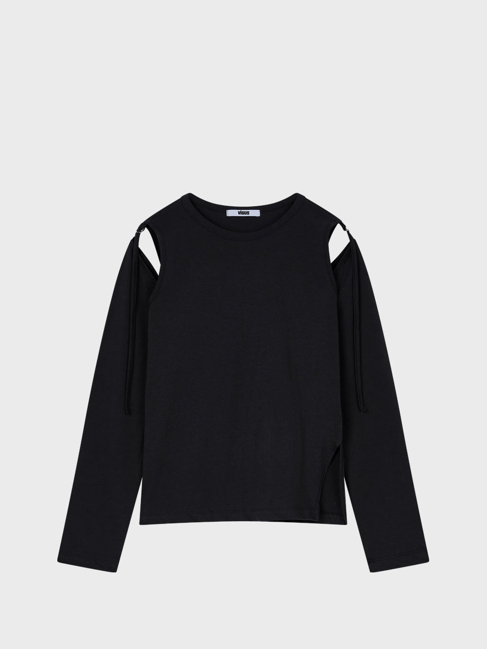 visus-ss-26-hole-sleeve-top-black-black-s