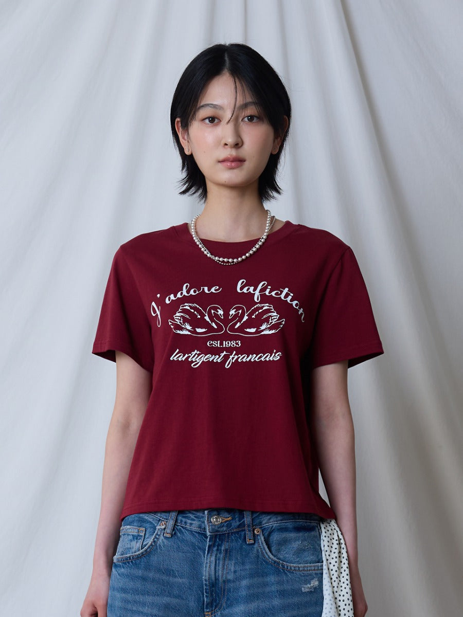 lartigent-ss-25-l17-swan-t-shirt-wine-wine-s