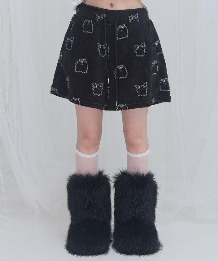 fancy-club-fw-25-zzz-dusty-salon-pajama-short-pants-black-f25nm1017-black-s