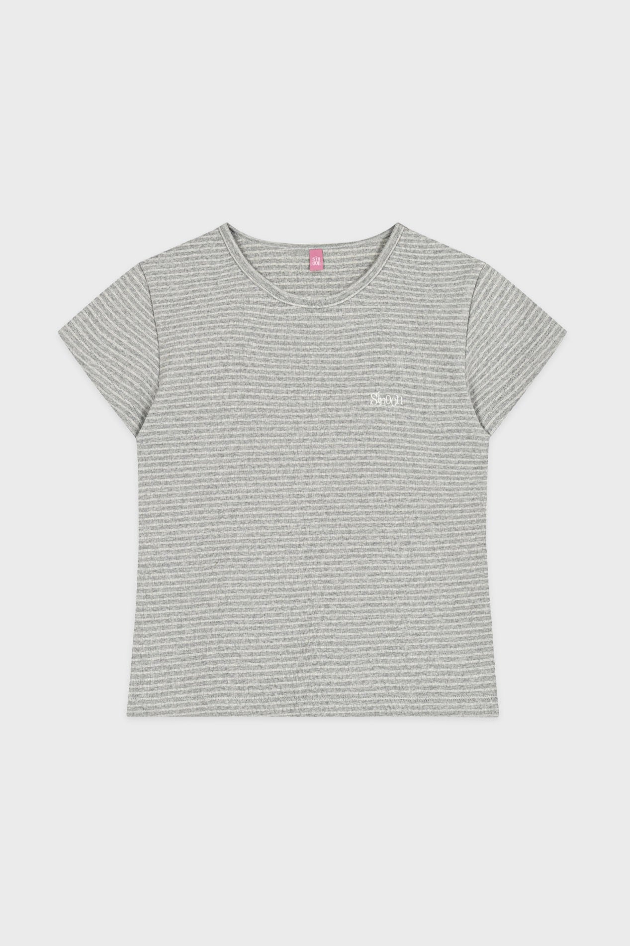 sinoon-ss-25-stripe-cap-sleeve-t-shirt-melange-grey-melange-grey-s