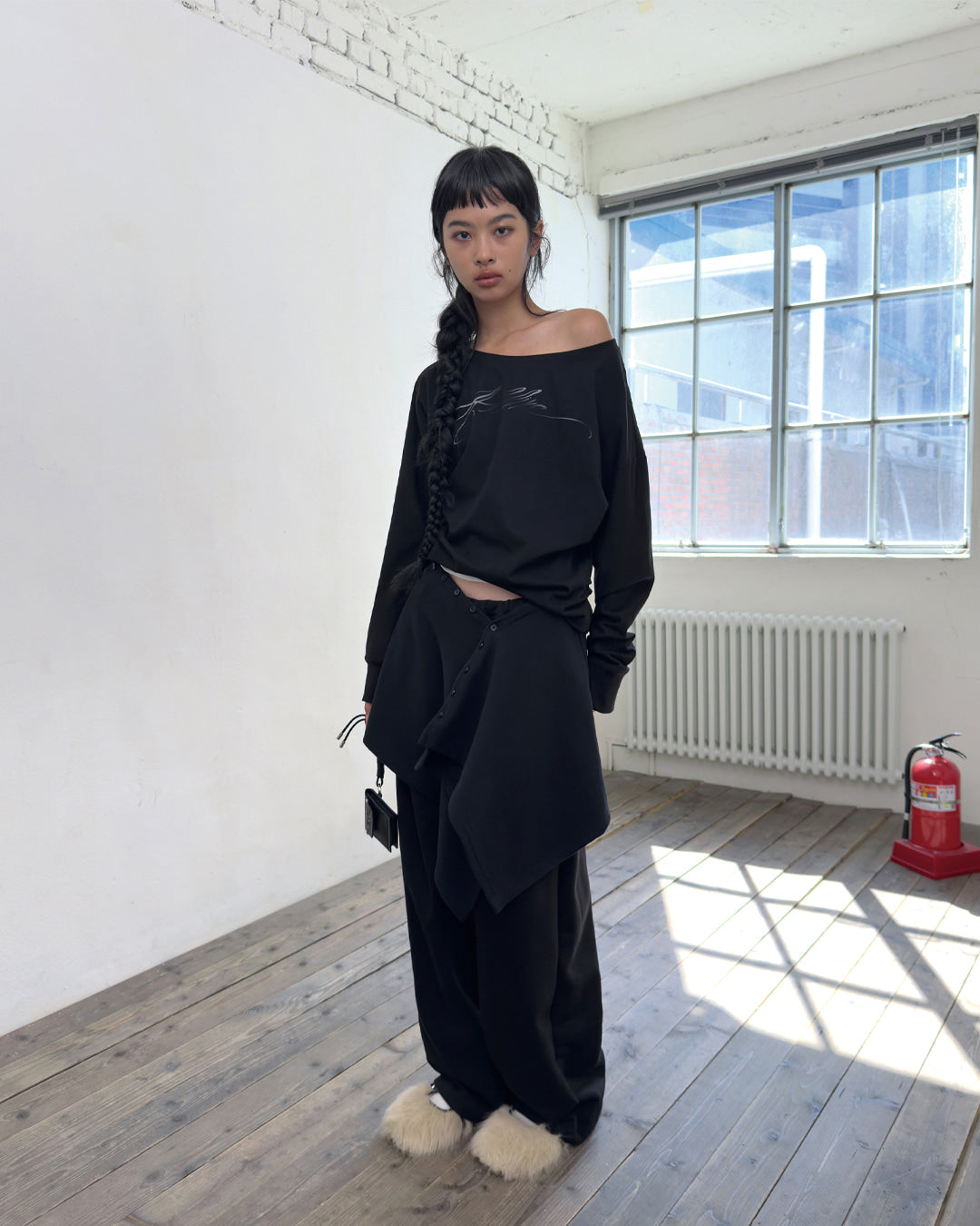 porterna-fw-25-one-shoulder-long-sleeve-t-shirt-black-black-s