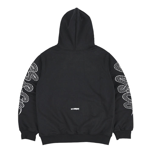 ersco-fw-25-snake-hoodie-zip-black-black-s