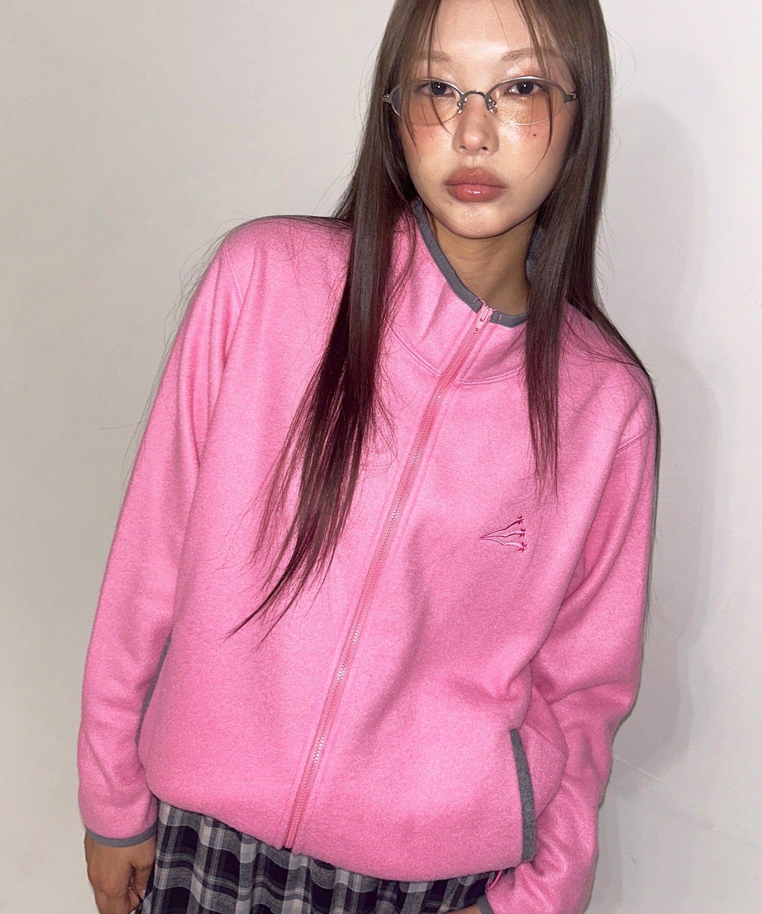 wonder-visitor-fw-25-heesu-fleece-zip-up-pink-pink-s