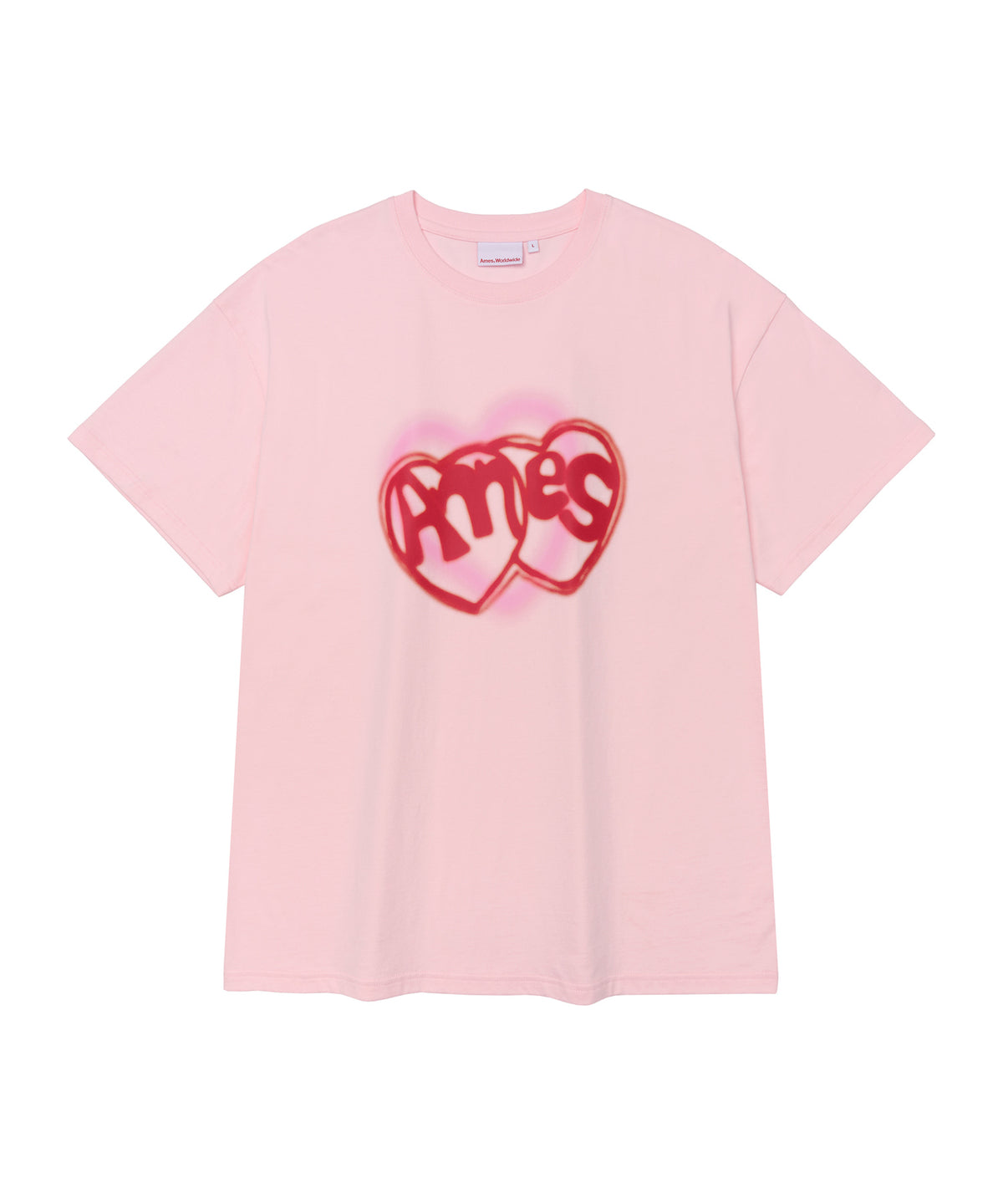 ames-worldwide-fw-26-heart-spray-tee-pink-s