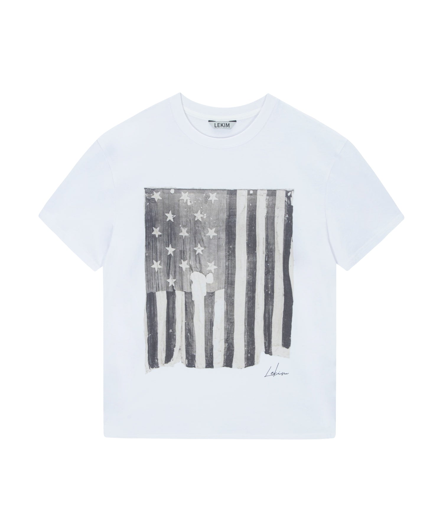 lekim-ss-25-vintage-flag-t-shirt-white-white-s
