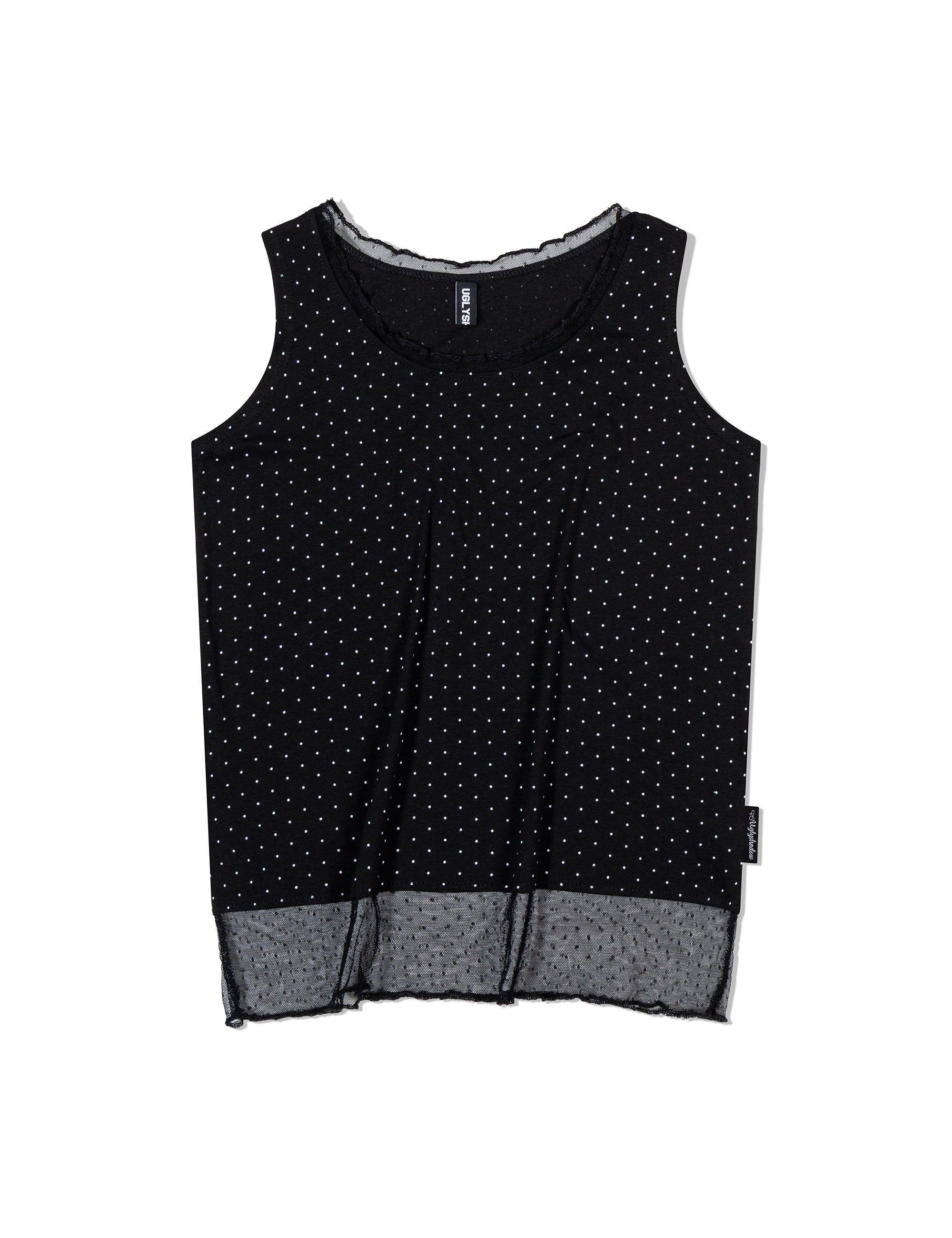 ugly-shadow-ss-25-dotted-layered-sleeveless(black)