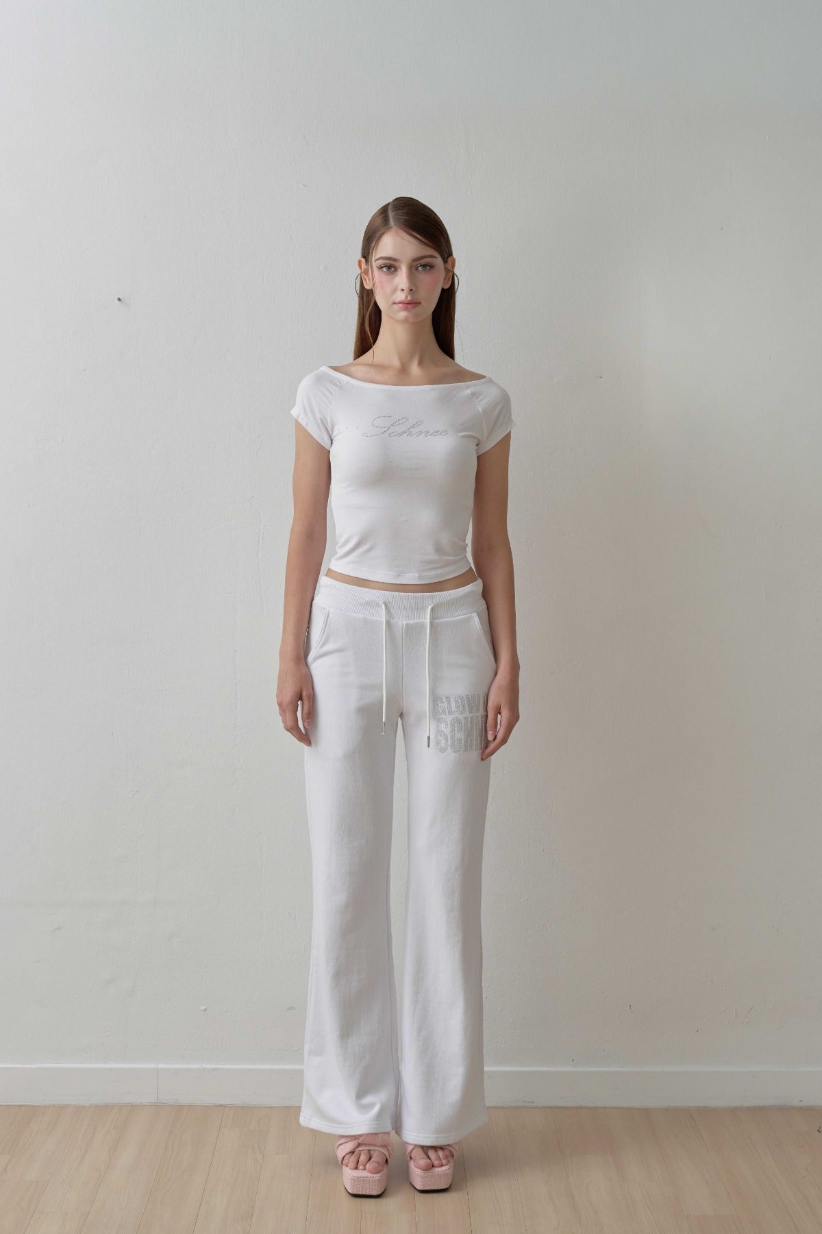 schnee-fw-25-baby-camo-bootcut-sweat-pants-pink-bebe-pink-bebe-s