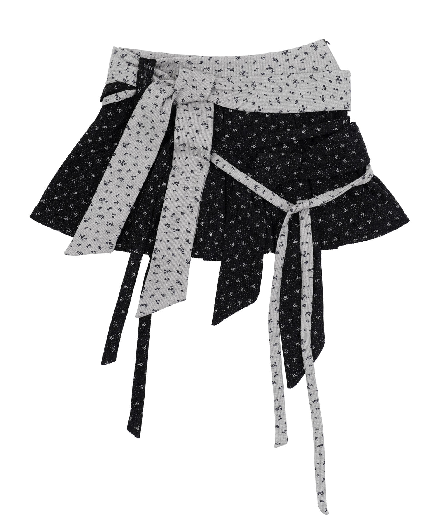 high-school-disco-ss-26-drape-layered-mini-skirt-black-s