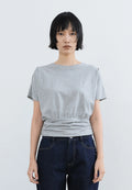 sealot-ss-26-draped-shirring-half-sleeve-top-melange-grey-melange-grey-s