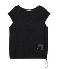 high-school-disco-ss-26-flower-pocket-layered-knit-charcoal-charcoal-s