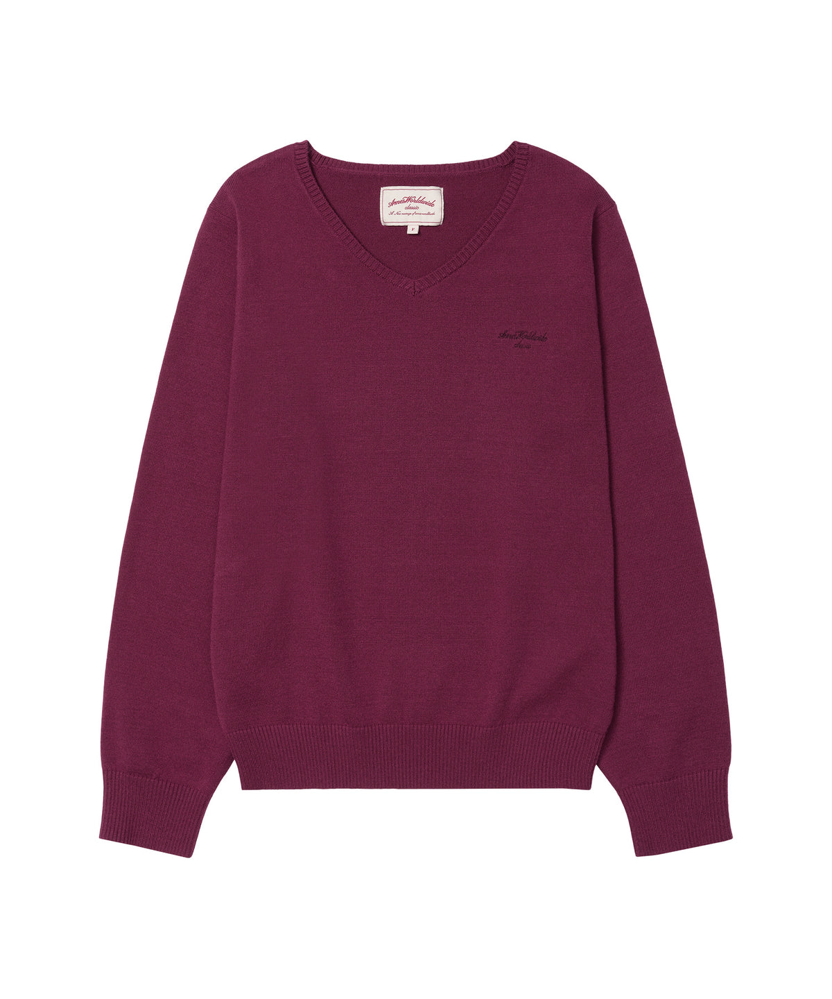 ames-worldwide-fw-26-classic-regular-v-neck-knit-purple-purple-s
