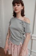 popsiz-ss-25-one-shoulder-ribbon-pullover-gray-gray-s